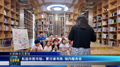 【文旅融合风景线】松滋市图书馆：夏日读书热  馆内服务优（20250711）
