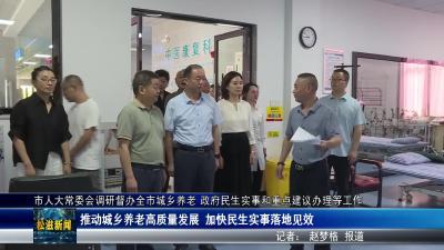 市人大常委会调研督办全市城乡养老  政府民生实事和重点建议办理等工作（20250711）