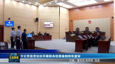 市纪委监委组织开展职务犯罪案例旁听庭审（20250808）