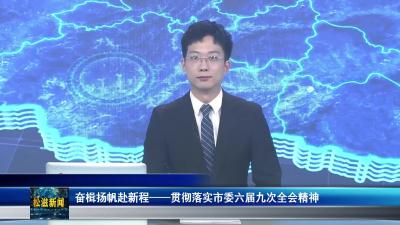 奋楫扬帆赴新程——贯彻落实市委六届九次全会精神（20250825）
