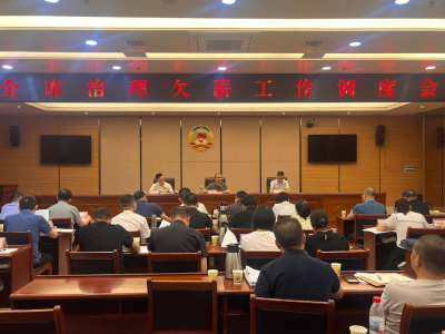 全市治理欠薪工作调度会召开