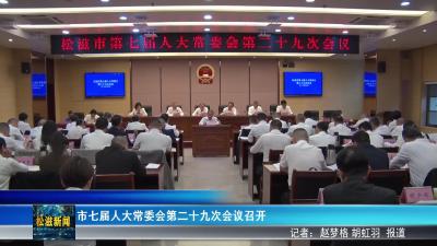 市七届人大常委会第二十九次会议召开（20250926）