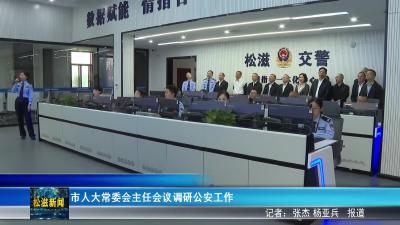 市人大常委会主任会议调研公安工作（20250928）