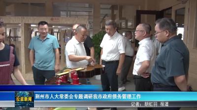 荆州市人大常委会专题调研我市政府债务管理工作（20250917）