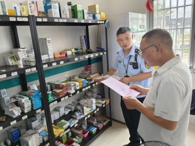 涴市镇市场监督管理所开展辖区卫生室药械安全检查