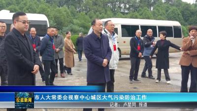 市人大常委会视察中心城区大气污染防治工作（20251022）
