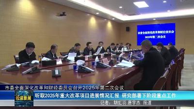 市委全面深化改革和财经委员会召开2025年第二次会议（20251031）