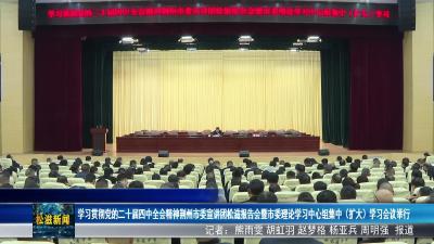 学习贯彻党的二十届四中全会精神荆州市委宣讲团松滋报告会暨市委理论学习中心组集中（扩大）学习会议举行（20251128）