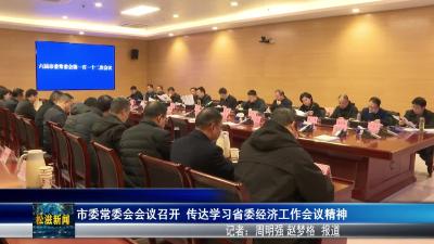 市委常委会会议召开 传达学习省委经济工作会议精神（20251228）
