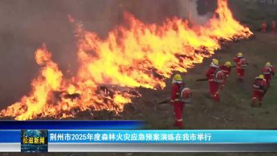 荆州市2025年度森林火灾应急预案演练在我市举行（20251210）