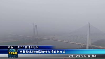 【启程“十五五” 奋进开新局】当枝松高速松滋河特大桥顺利合龙（20260119）