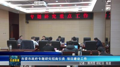 市委市政府专题研究招商引资  项目建设工作（20260226）