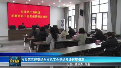 市委第三巡察组向市总工会党组反馈巡察情况（20260214）