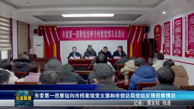 市委第一巡察组向市档案馆党支部和市信访局党组反馈巡察情况（20260213）