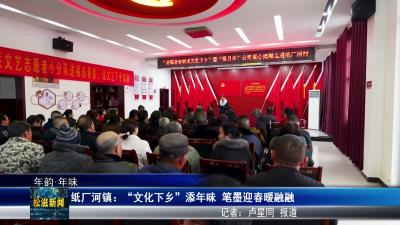 【年韵•年味】纸厂河镇：“文化下乡”添年味  笔墨迎春暖融融（20260214）