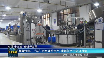 【启程“十五五” 奋进开新局】鑫盖包装：“马”力全开忙生产  冲刺年产一亿只目标（20260306）