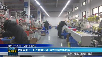 【启程“十五五” 奋进开新局】明盛欣电子：扩产能赶订单  奋力冲刺全年目标（20260318）