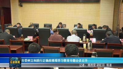 市委树立和践行正确政绩观学习教育专题会议召开（20260420）