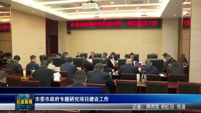 市委市政府专题研究项目建设工作（20260408）