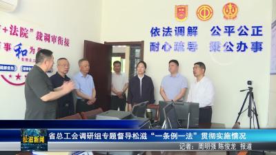 省总工会调研组专题督导松滋“一条例一法”贯彻实施情况（20260515）