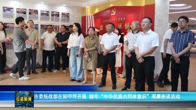 市委统战部在卸甲坪开展  铸牢“中华民族共同体意识”观摩座谈活动（20260605）