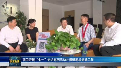 汪卫开展“七一”走访慰问活动并调研基层党建工作（20260629）