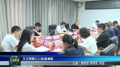 汪卫到新江口街道调研（20260622）