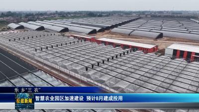 【乐乡“三农”】智慧农业园区加速建设  预计8月建成投用（20260612）