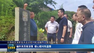 北部战区海军官兵走访慰问松滋籍烈士易法全家属（20260703）