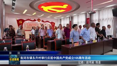 街河市镇东升村举行庆祝中国共产党成立105周年活动（20260702）