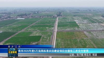【乐乡“三农”】我市2025年度5万亩高标准农田建设项目全部完工并交付使用（20260703）