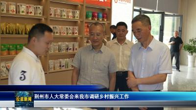 荆州市人大常委会来我市调研乡村振兴工作（20260703）