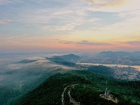 昨日，黄石红霞满天，霸屏朋友圈