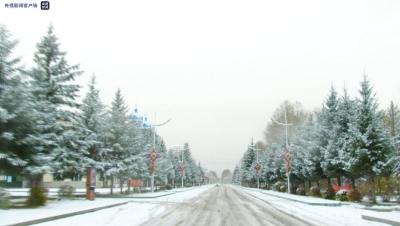 雪深达6厘米 中国最冷小镇开启“童话模式”