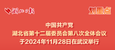 划重点丨中共湖北省委十二届八次全体会议精神解读（手账版）