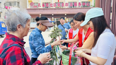 孔雀苑社区开展“五彩端午 艾香满苑”文化活动