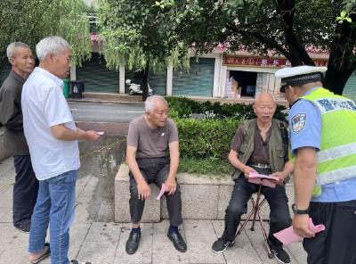 胜利社区开展交通安全宣传活动 筑牢出行安全防线
