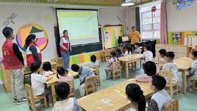 石料山社区开展防灾减灾演练 筑牢儿童安全防线