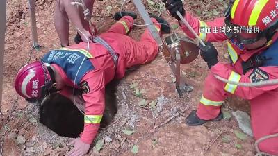 【新闻直通车】男孩不慎坠井 消防安全救出