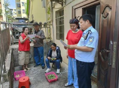 胜利路社区开展“携手防灾减灾 共筑安全家园”宣传活动