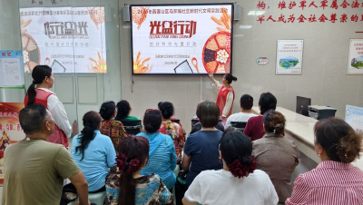 马家嘴社区开展“厉行节约 光盘行动”主题宣讲活动