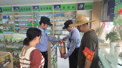 马家嘴社区联合辖区民警开展“九小场所”安全检查