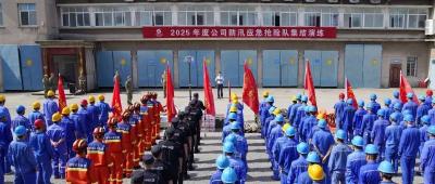 公司防汛应急抢险队开展防汛应急预案演练