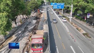 奋战二季度 冲刺双过半  |  颐阳路改造项目：地下雨污管网加紧施工 预计年底完工通车