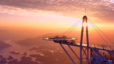 映像黄石：一“镜”盛下半城霞光