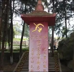 这块红军墓碑上的党徽为什么倒悬？