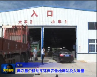 视频|武穴首个机动车环保安全检测站正式运营