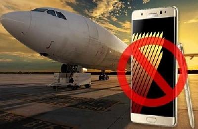 民航严禁乘客携带Galaxy Note7手机登机 不可托运、货运