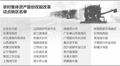 政策解读·聚焦农村集体资产股份权能改革试点（上）