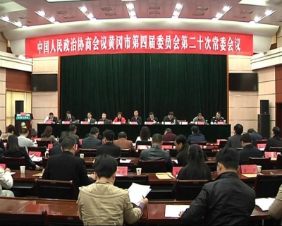 市政协召开四届二十次常委会议
